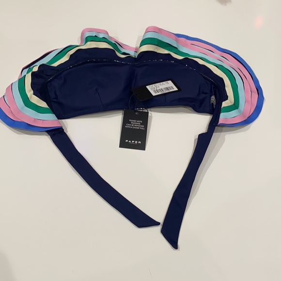 PAPER LONDON SET TIDE OF YOUR LIFE STEPHANIE HIGH-WAISTED BIKINI M - Picture 14 of 16